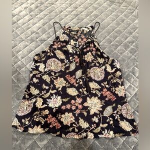 Wild Jasmine Halter tank - size medium